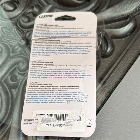 5x LED Lighted Magnifier for Reading Carson Minibrite - Picture 2 of 3